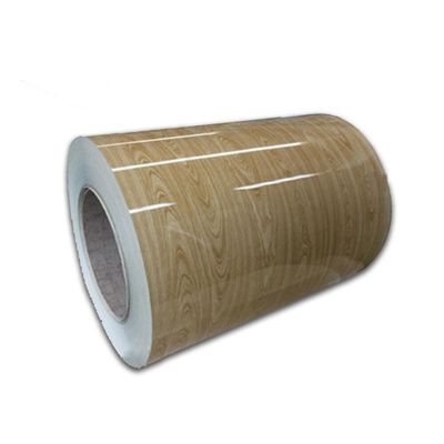0.5x1000mm Kolorowy poliester powłoka drewno ziarno pomalowane cewki